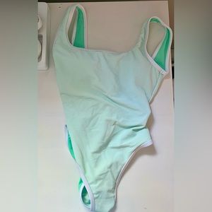 LainSnow High Cut Low back One Piece Bathing Suit Size XS